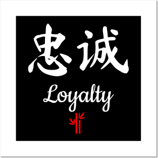 Chinese Loyalty Calligraphy Posters and Art